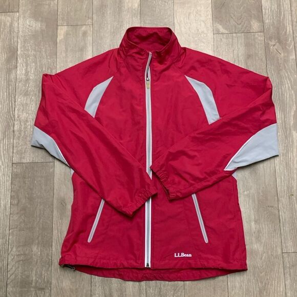 Womens L.L Bean Running‎ Performance Lightweight Full Zip Windbreaker Jacket - Picture 1 of 7
